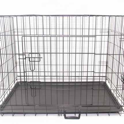 42' Portable Foldable Dog Cat Rabbit Collapsible Crate Pet Rabbit Cage with Cover