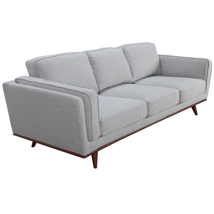 Petalsoft 2 + 3 Seater Sofa Set Fabric Uplholstered Lounge Couch - Grey
