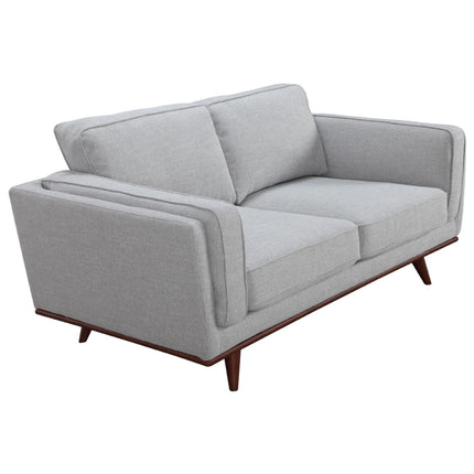 Petalsoft 2 + 3 Seater Sofa Set Fabric Uplholstered Lounge Couch - Grey