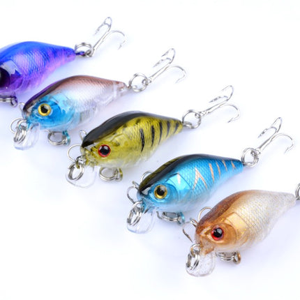 5x 4.3cm Popper Crank Bait Fishing Lure Lures Surface Tackle Saltwater